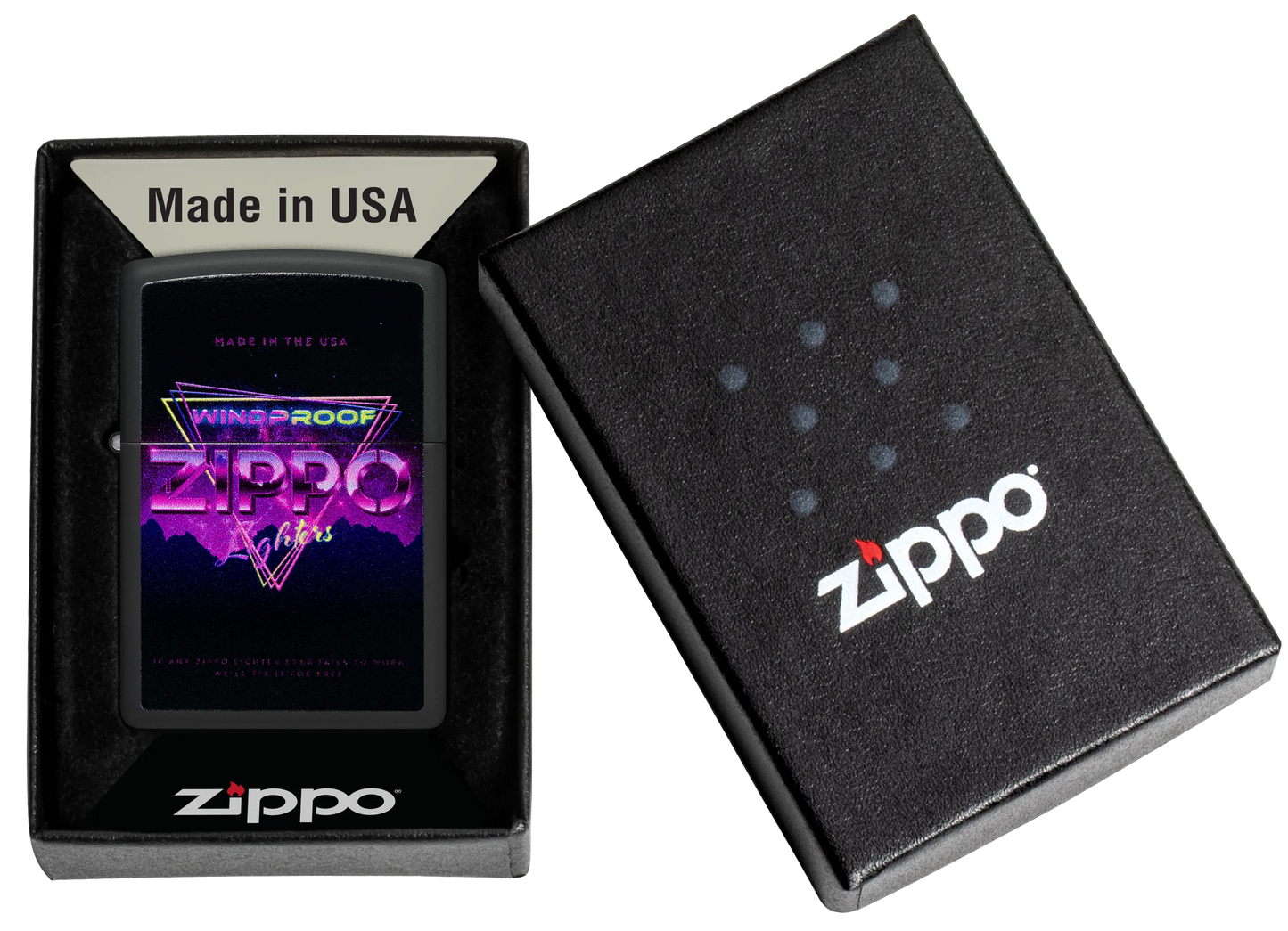 Neon Zippo design