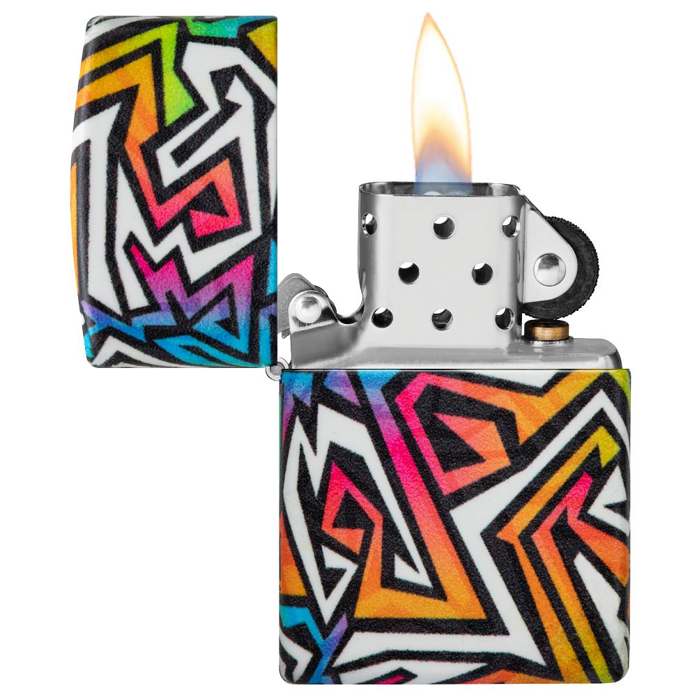 Zippo Colorful Graffiti Design