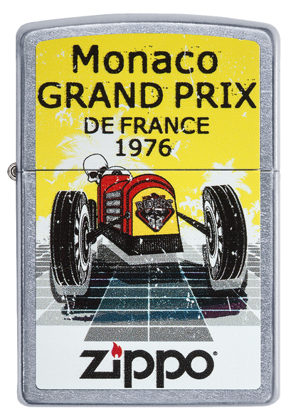 Vue de face du briquet tempête Zippo Grand Prix